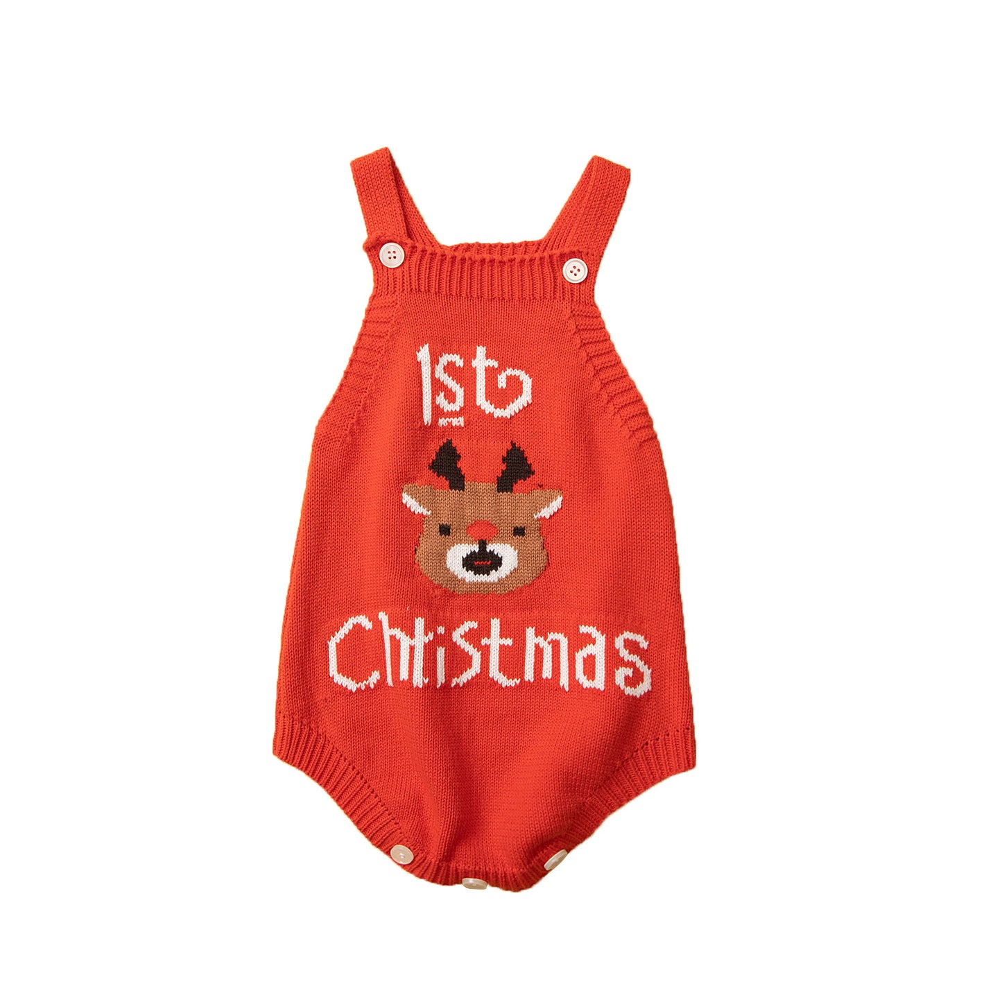 Christmas Babies Knit Jumpsuit