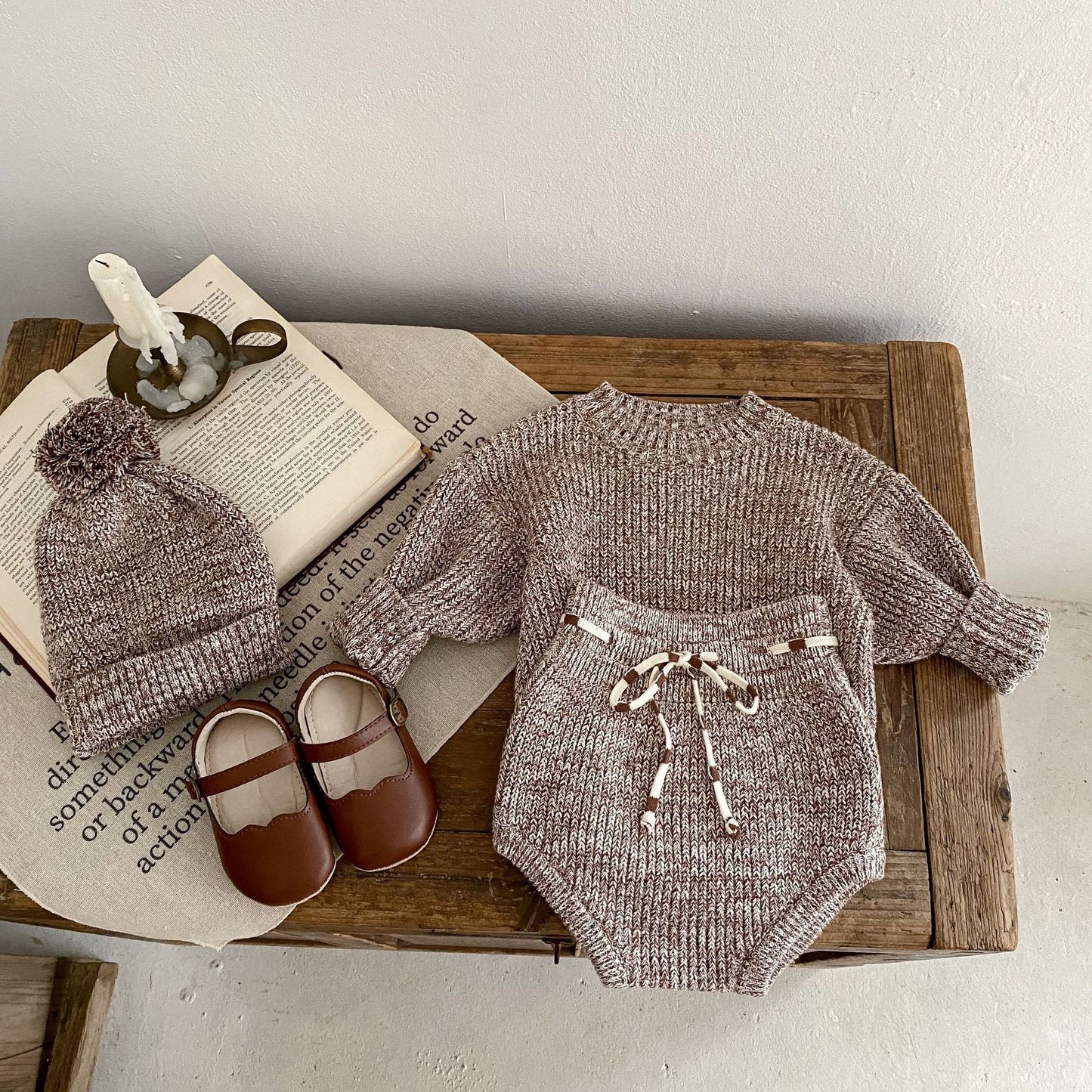 Baby Girl 3-Piece Knit Outfit