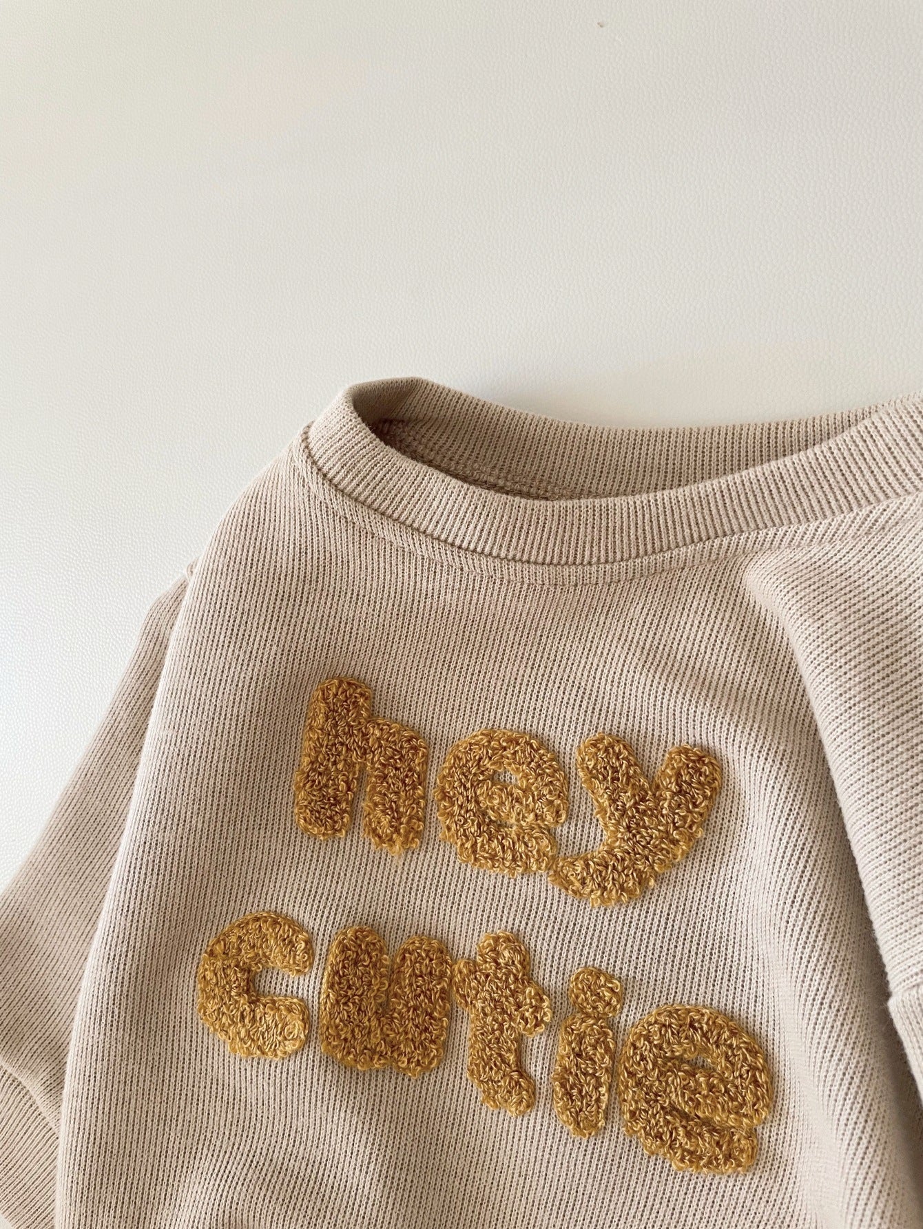 Baby Alphabet Embroidered Outfit (2-Piece