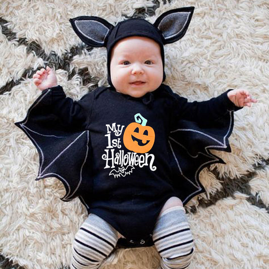 Pumpkin Halloween Baby Romper (Long Sleeve)