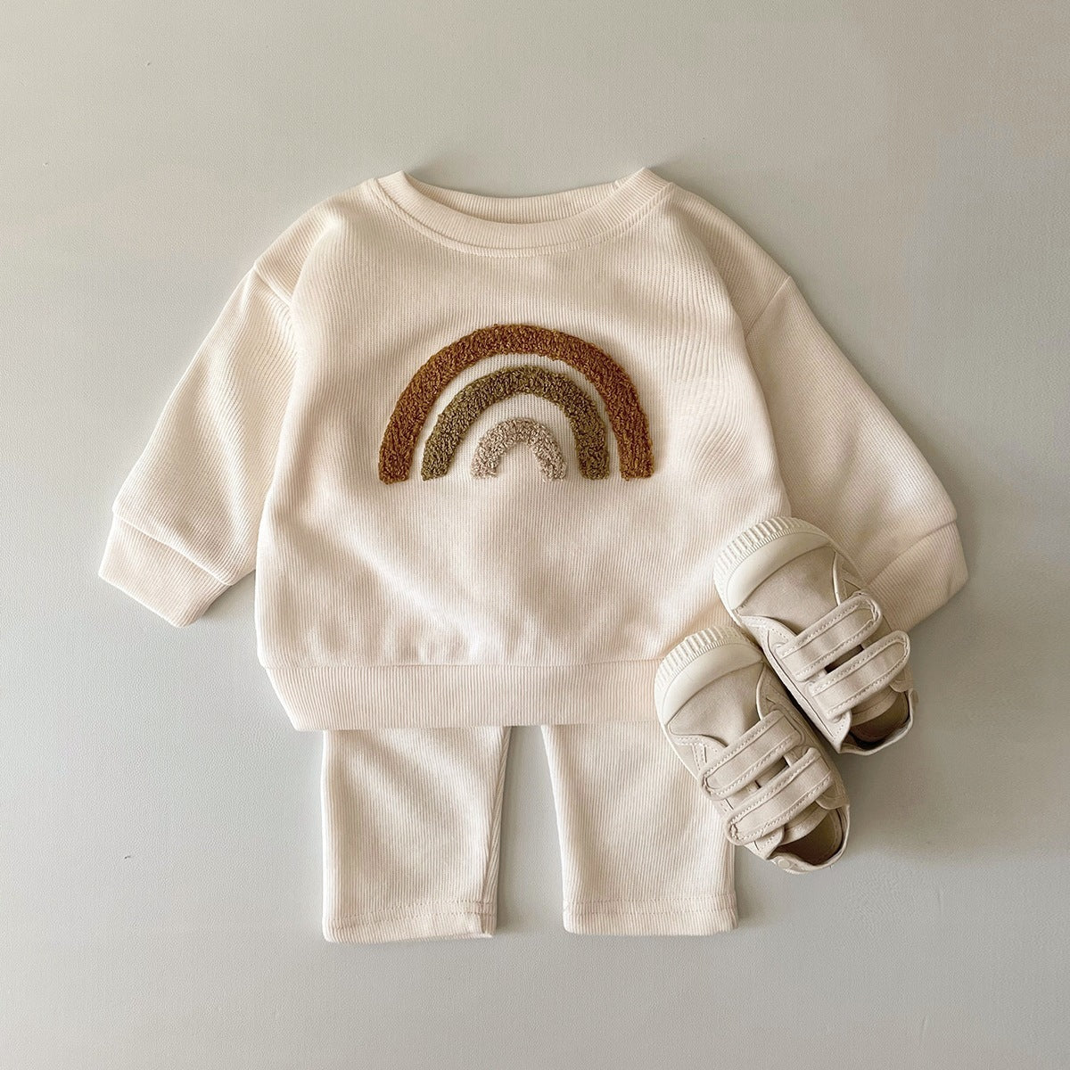 Baby Alphabet Embroidered Outfit (2-Piece