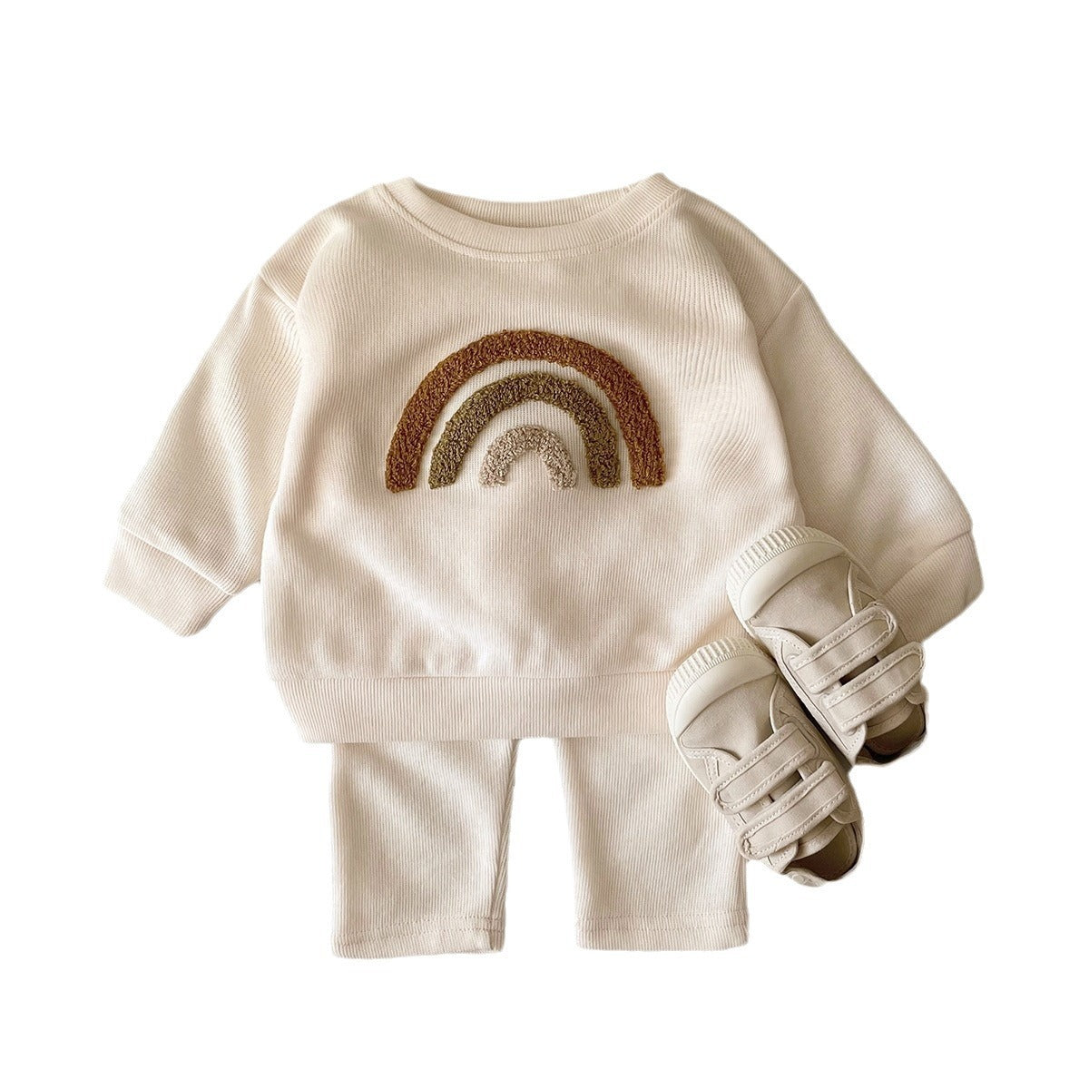 Baby Alphabet Embroidered Outfit (2-Piece