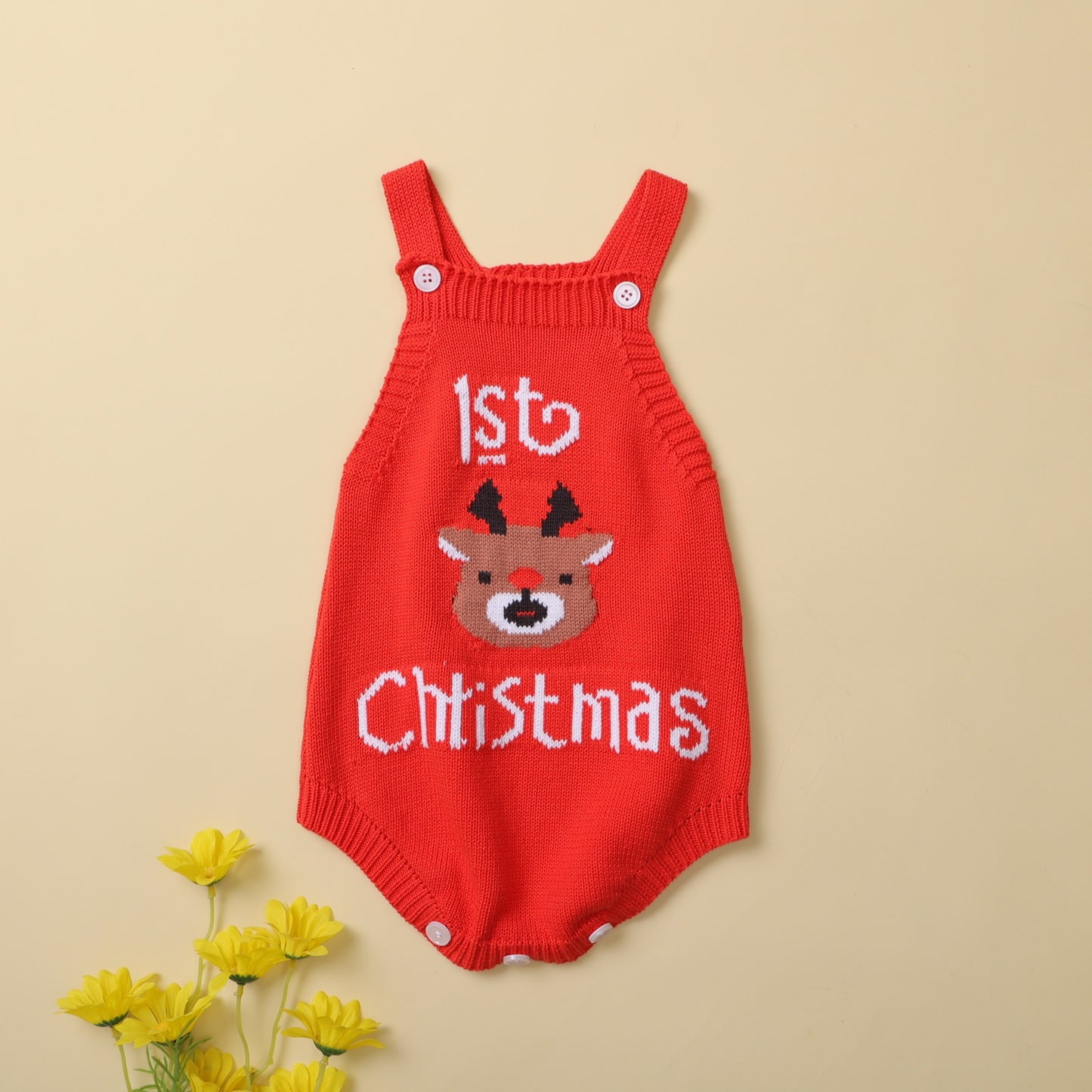 Christmas Babies Knit Jumpsuit
